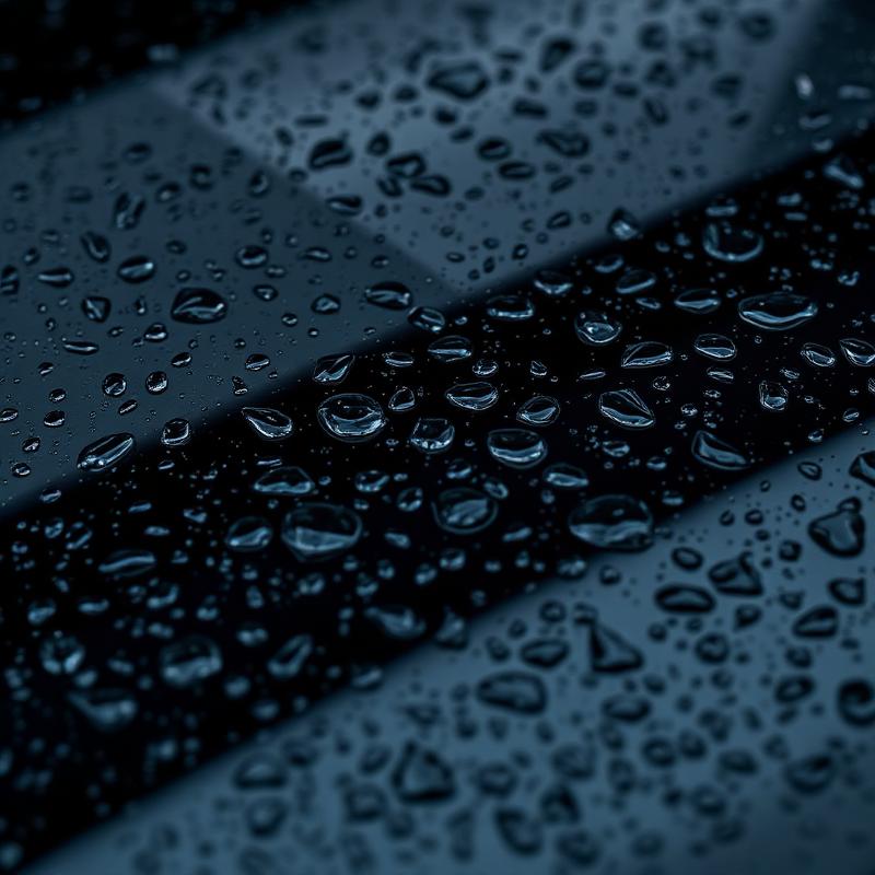 Water beading on ceramic-coated paint